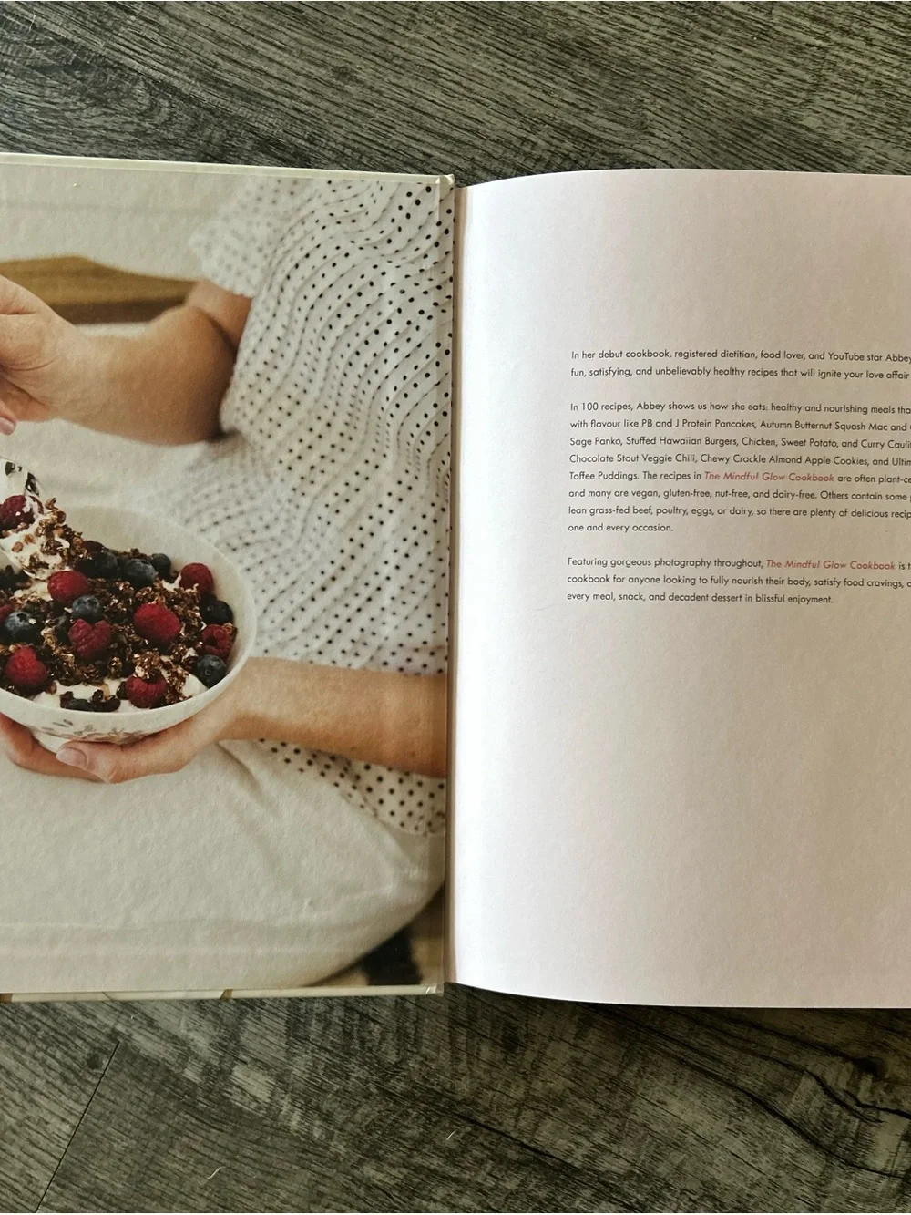 The Mindful Glow Cookbook by Abbey Sharp - White Cover